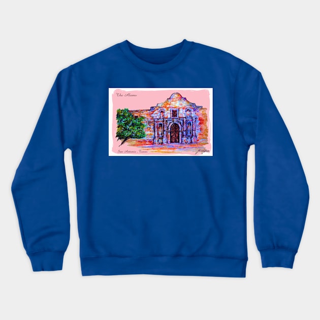 ALAMO for LADIES Crewneck Sweatshirt by jmodern